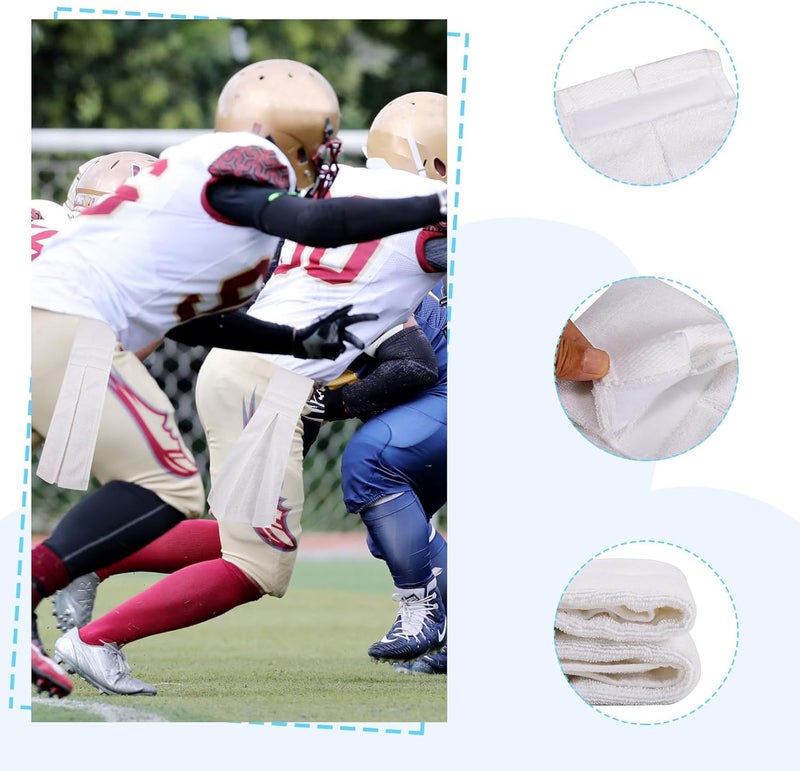 TUYUU White Quarterback Towel - Cotton Youth Towel for Football, Softball, Gym, Yoga, Golf - 3 Pack - Image 4